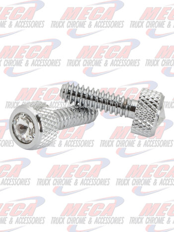 CR. DASH SCREW W/CLEAR CRYSTAL FOR PETE 2000 UP, SET=22PCS.