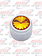 DELPHI RADIO KNOB CHROME AMBER