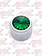 DELPHI RADIO KNOB CHROME GREEN