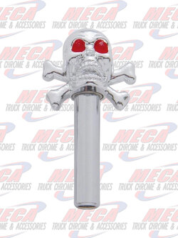 DOOR LOCK KNOB SKULL CHROME PR