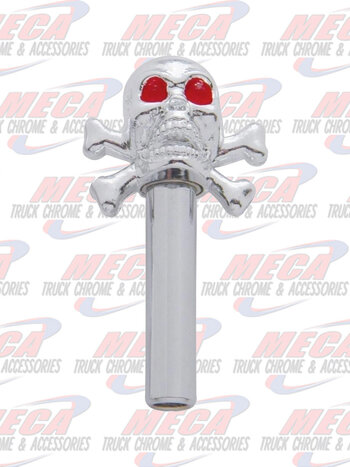 DOOR LOCK KNOB SKULL CHROME PR