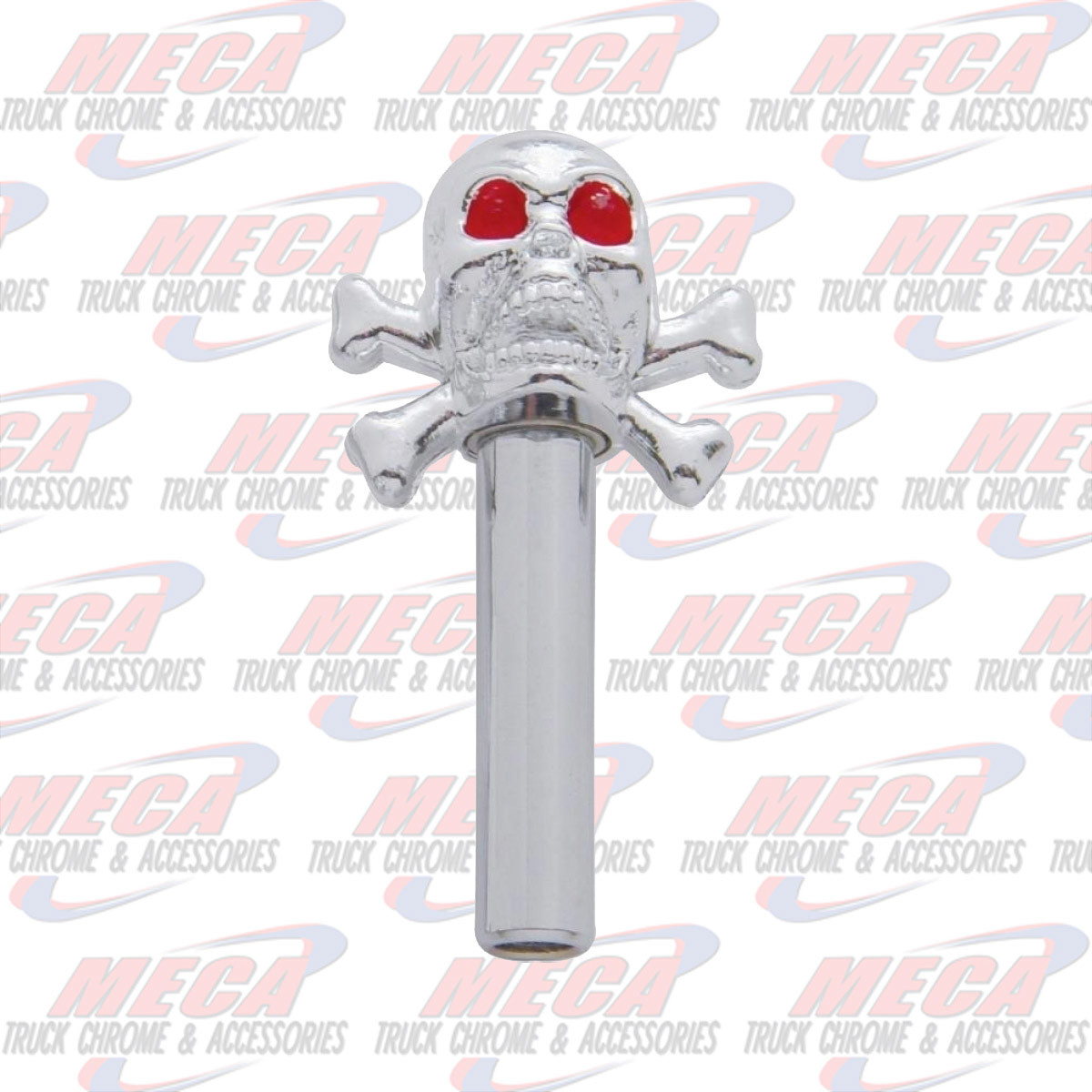 DOOR LOCK KNOB SKULL CHROME PR