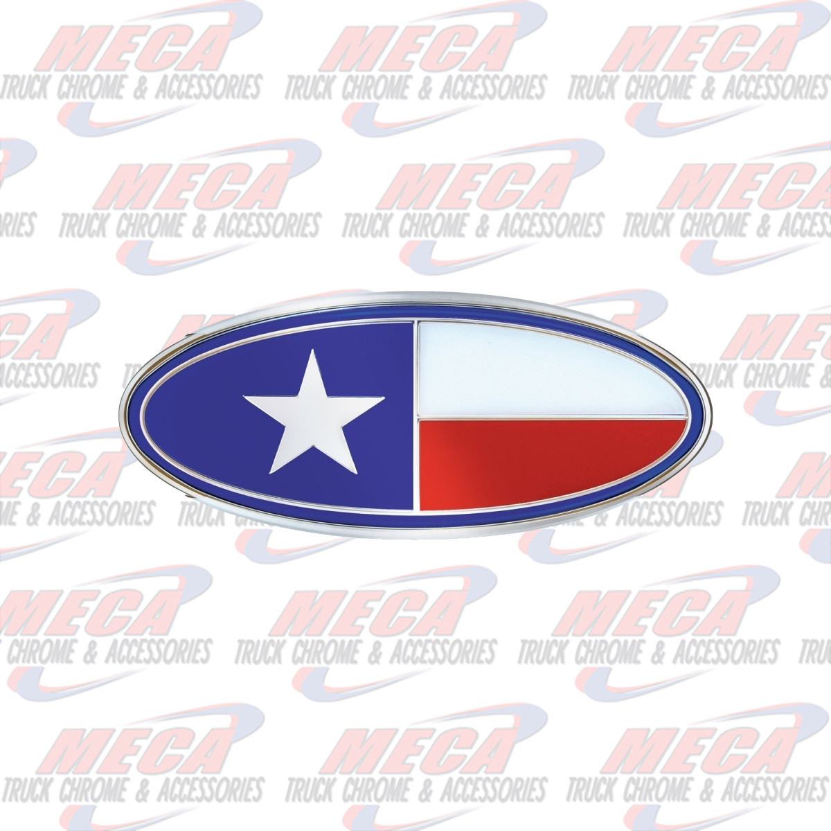 EMBLEM ACCENT TEXAS FLAG PB OVAL SHAPE