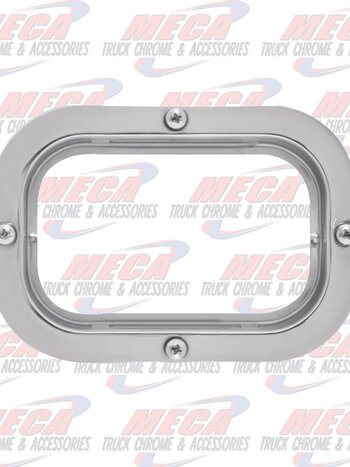 S.S. FLANGE MOUNT RIM FOR RECT SEALED LIGHT