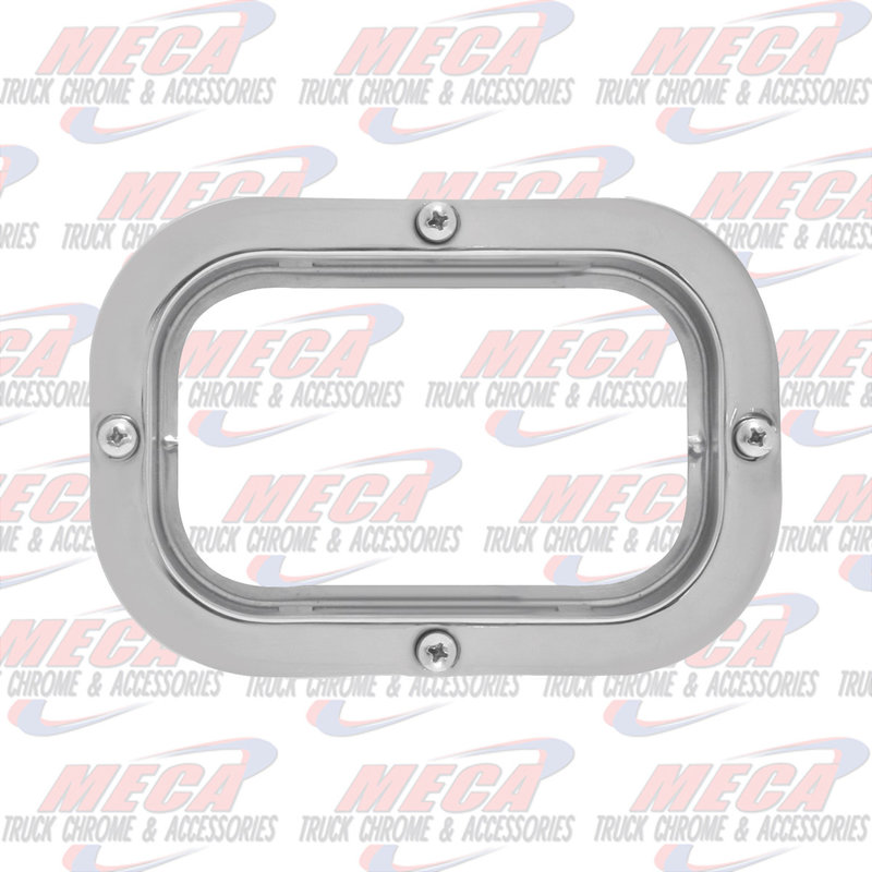 S.S. FLANGE MOUNT RIM FOR RECT SEALED LIGHT