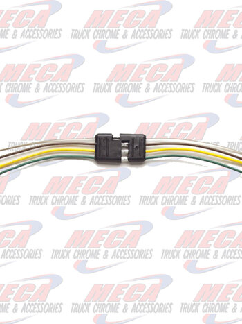 FLAT CONNECTOR, 4 POLE, 3MALE/1FEM