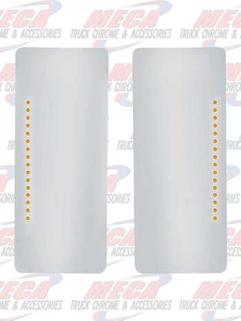 FLAT MIRROR GLASS WEST COAST STYLE W/ TAPE W/ LEDS