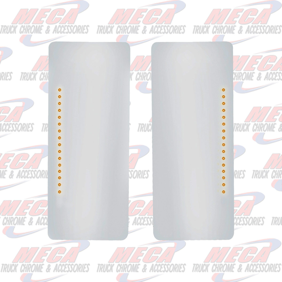 FLAT MIRROR GLASS WEST COAST STYLE W/ TAPE W/ LEDS