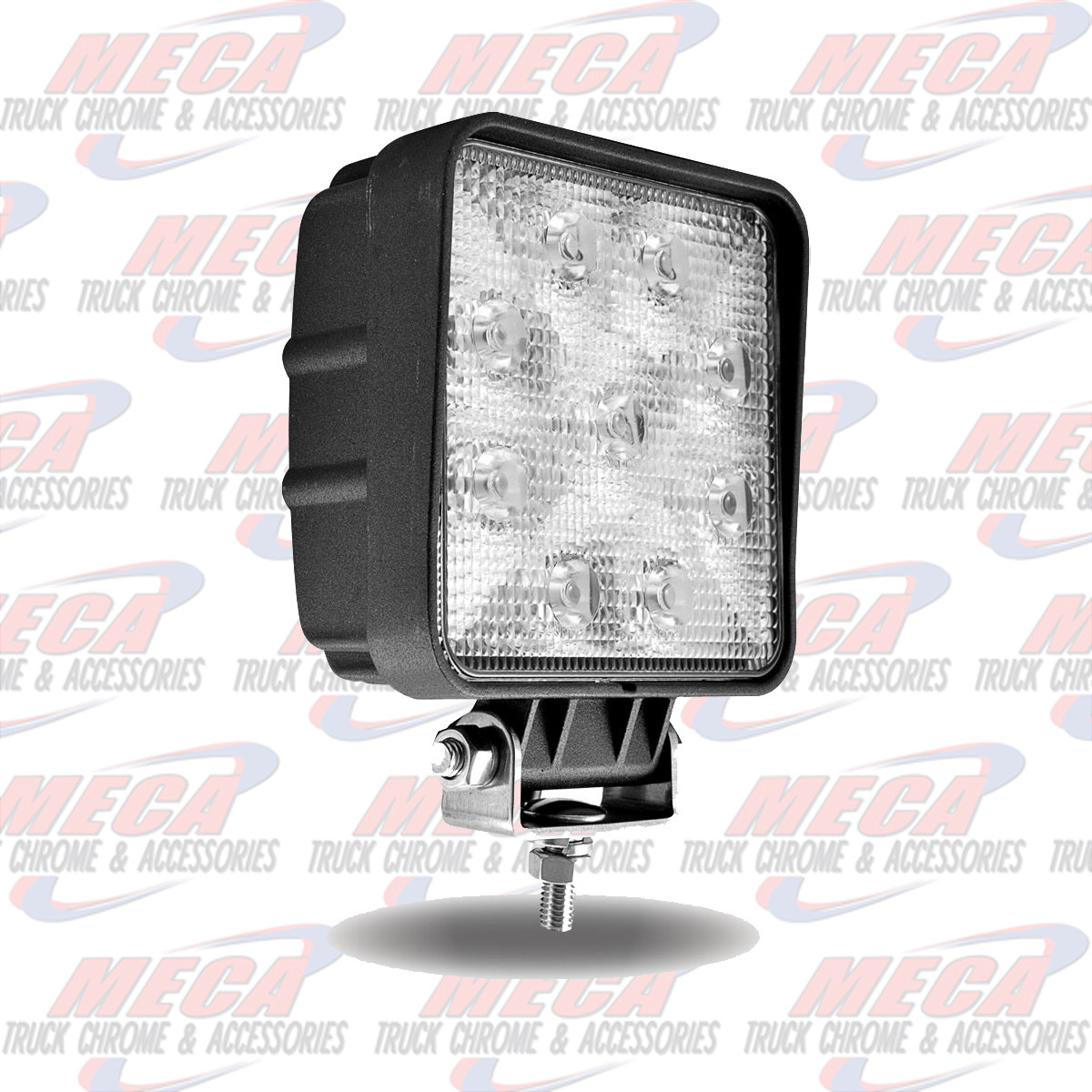 FOG LIGHT SQUARED 4.5" 9 DIODES 900 LUMENS