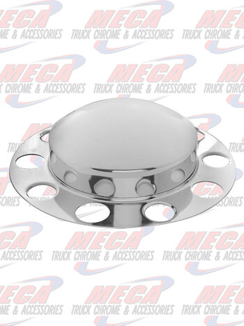 FRONT AXLE COVER & BEAUTY RING CHROME 2 PIEC