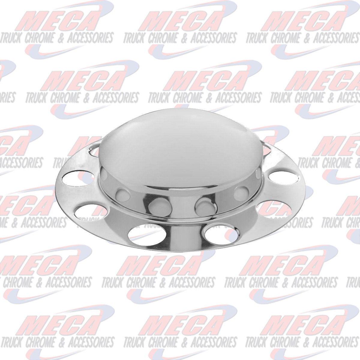 FRONT AXLE COVER & BEAUTY RING CHROME 2 PIEC