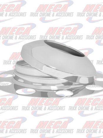 FRONT AXLE COVER S/S 3 PIECE W/HUBDOMETER CAP