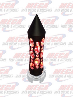 GEAR SHIFT KNOB DAYTONA VERTICAL BLACK W/ RED LED