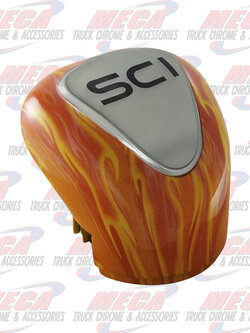 GEARSHIFT KNOB FLAMES TOO HOT (13/18)