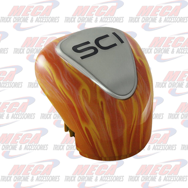 GEARSHIFT KNOB FLAMES TOO HOT (13/18)