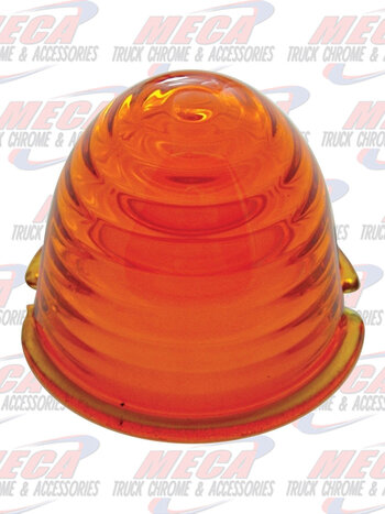 GLASS LENS BEEHIVE STYLE AMBER