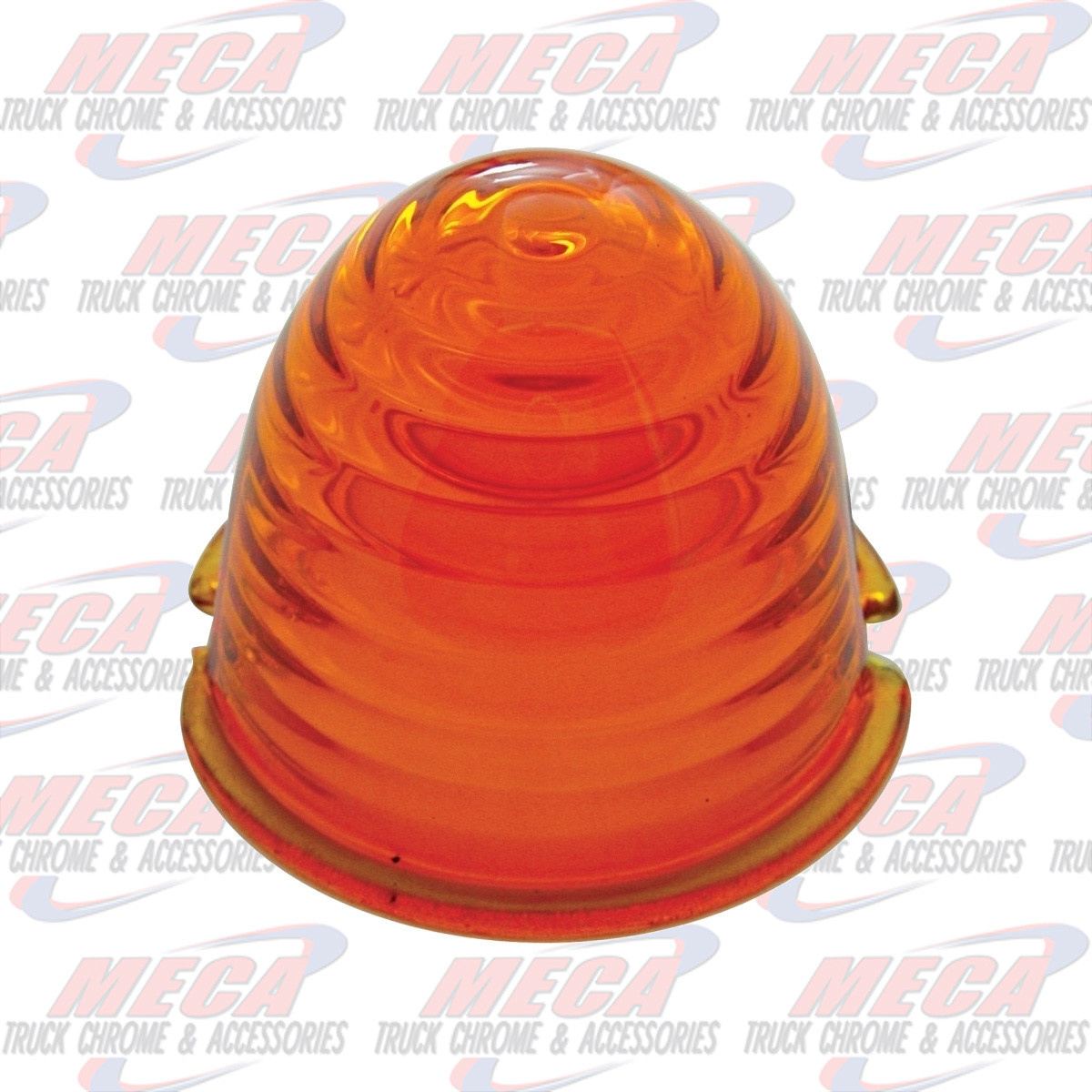 GLASS LENS BEEHIVE STYLE AMBER