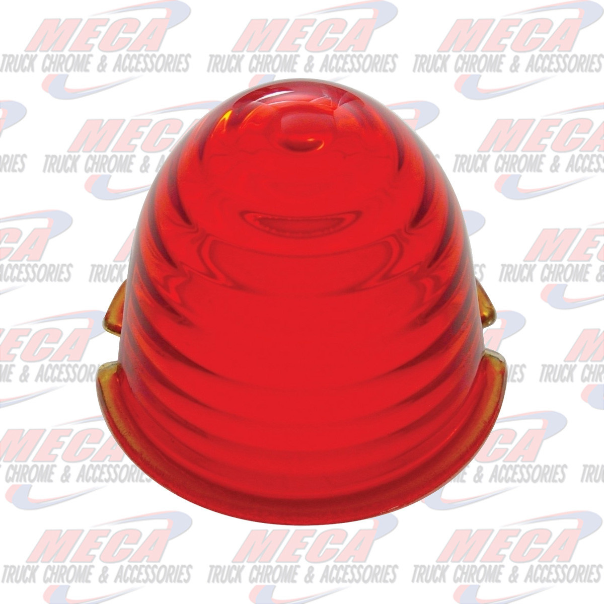 GLASS LENS BEEHIVE STYLE DK AMBER