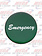 GLOSSY STICKER 'EMERGENCY' GREEN