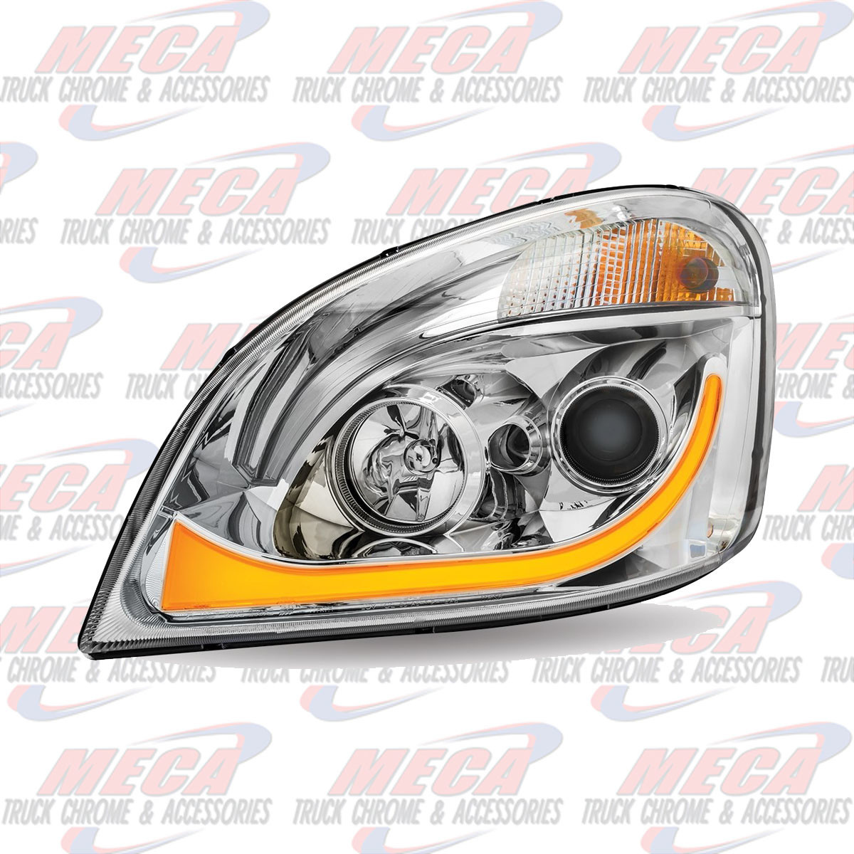 HEADLIGHT ASSEMBLY FL CASCADIA 100% ALL LED DRIVER SIDE CHROME AUDI