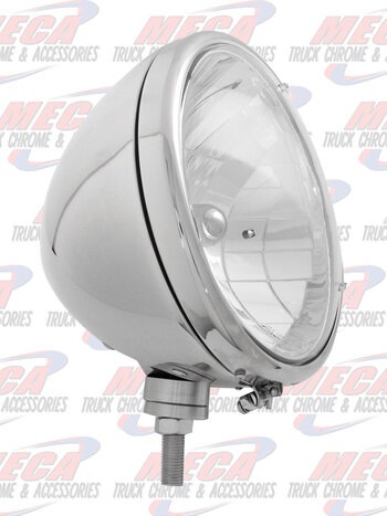 S.S. 9-1/2" HEADLIGHT W/ LENS & #9007 HALOGEN BULB