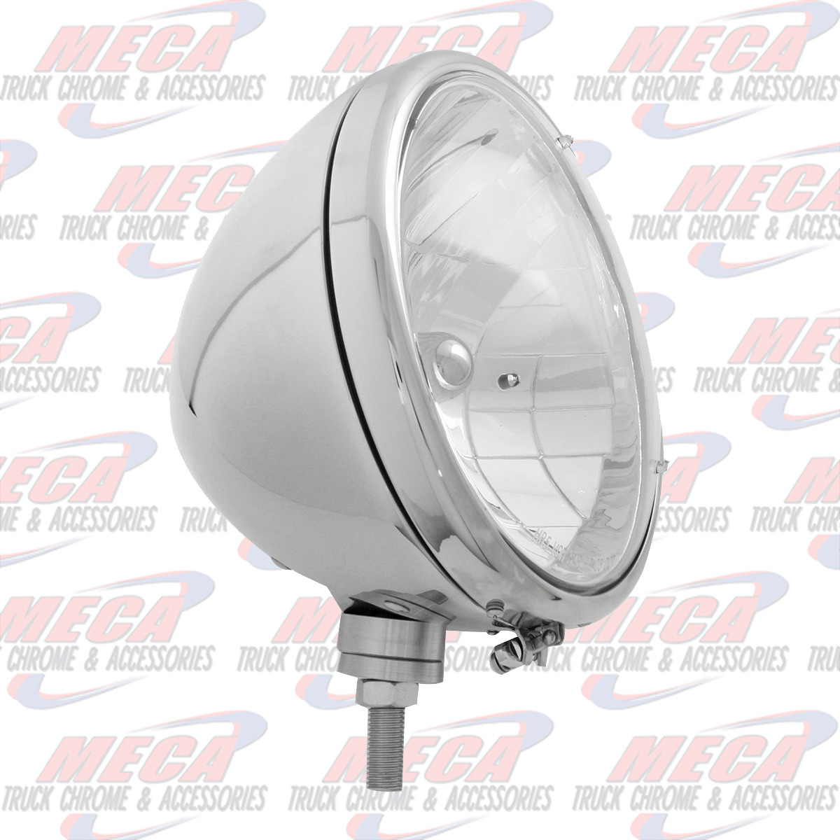 S.S. 9-1/2" HEADLIGHT W/ LENS & #9007 HALOGEN BULB