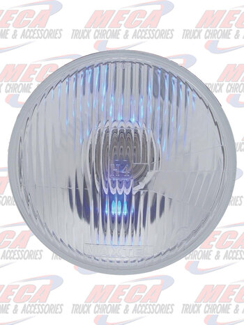 HEADLAMP LARGE 7" ROUND W/ FLAT GLASS& 1893 SOCKET