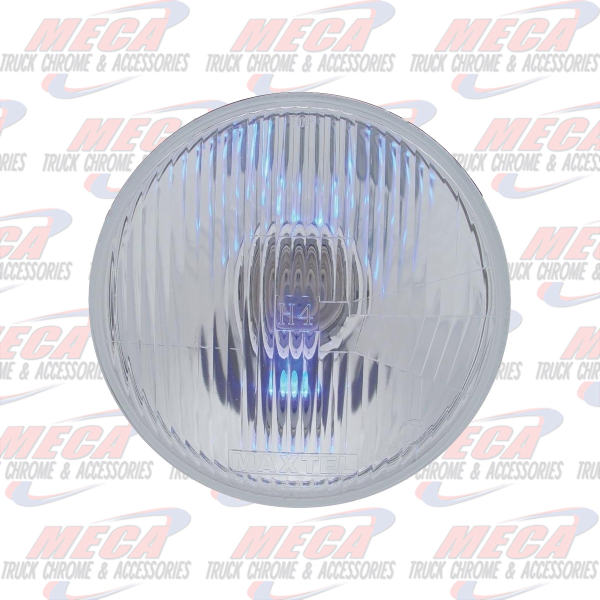 HEADLAMP LARGE 7" ROUND W/ FLAT GLASS& 1893 SOCKET