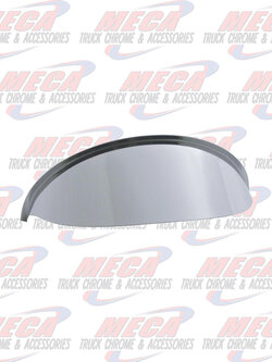 HEADLAMP VISOR ROUND 5.75" STAINLESS