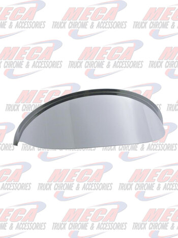 HEADLAMP VISOR ROUND 5.75" STAINLESS