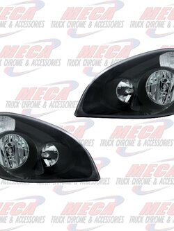 HEADLIGHT CASCADIA "BLACKOUT" SET (DRIVER & PASSENGER) OEM