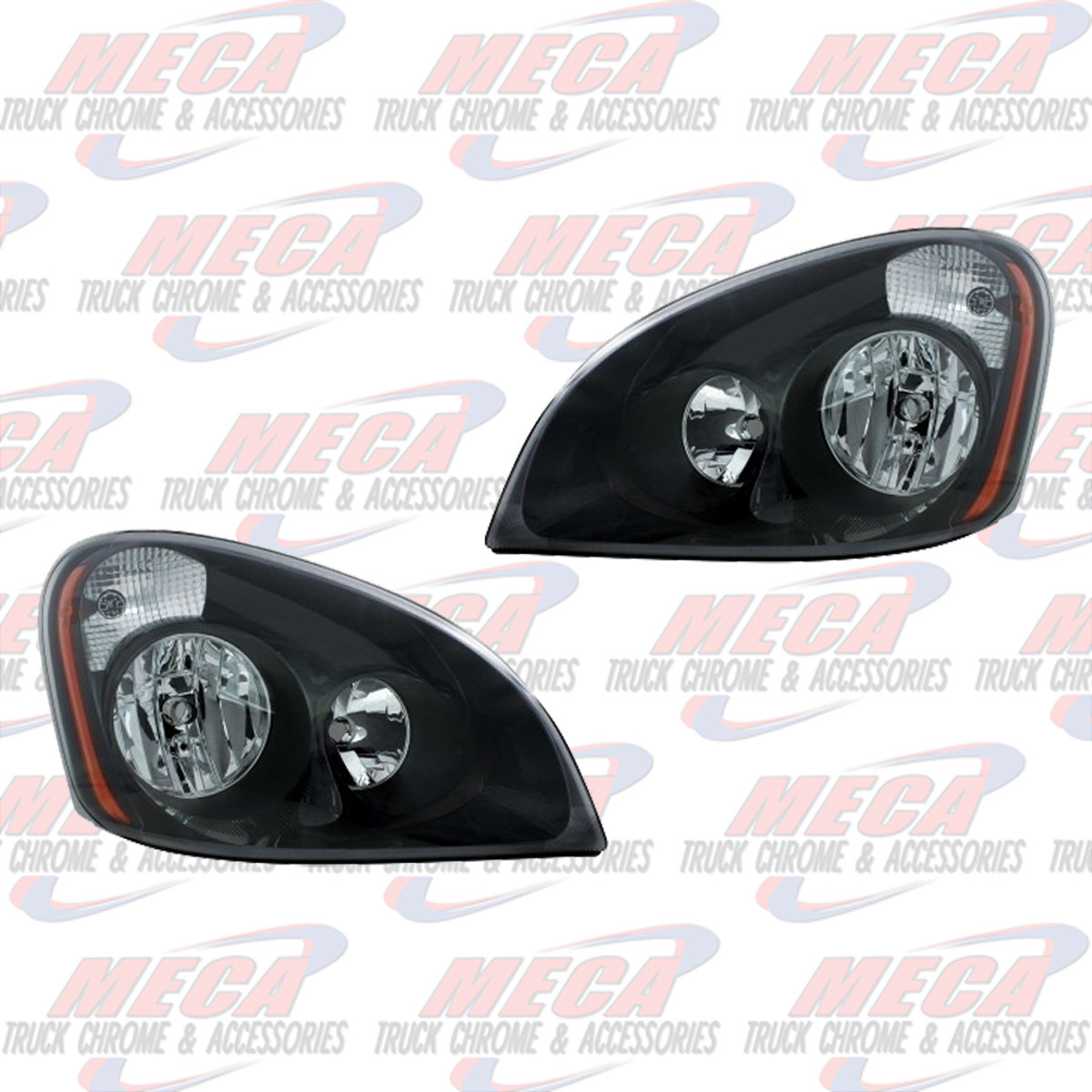 HEADLIGHT CASCADIA "BLACKOUT" SET (DRIVER & PASSENGER) OEM