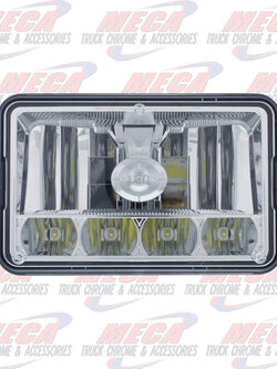 HEADLIGHT HIGH POWER 5 LEDS RECT HI & LOW BEAM