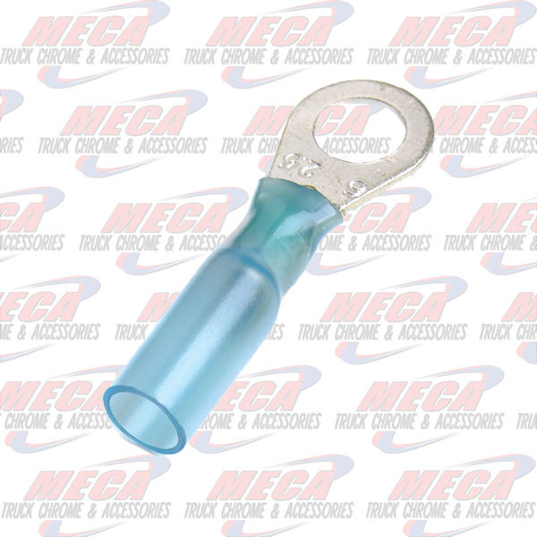 HEAT SHRINK RING TERMINAL, 16-14, 1/4', PK