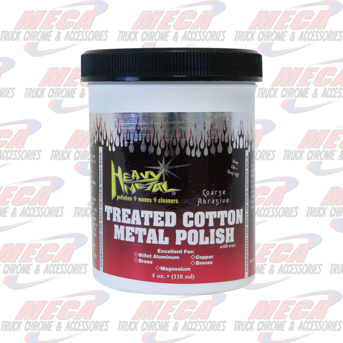 4 OZ HEAVY METAL RED COTTON POLISH