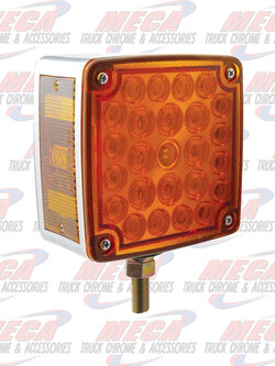 HOOD FENDER LED 1 STUD PASSENGER AMBER/RED