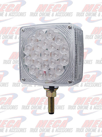 HOOD FENDER LED LIGHT ONE BOLT CHROME AMB/AMB CLEA