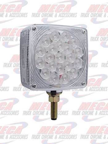 HOOD FENDER LED RIGHT 1 BOLT CHR RED/AMBER CLEAR