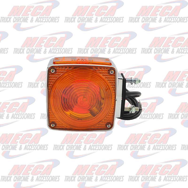 HOOD LAMP SQUARE CHROME
