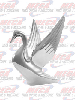 HOOD ORNAMENT SWAN SMALL 6"L x 6"H