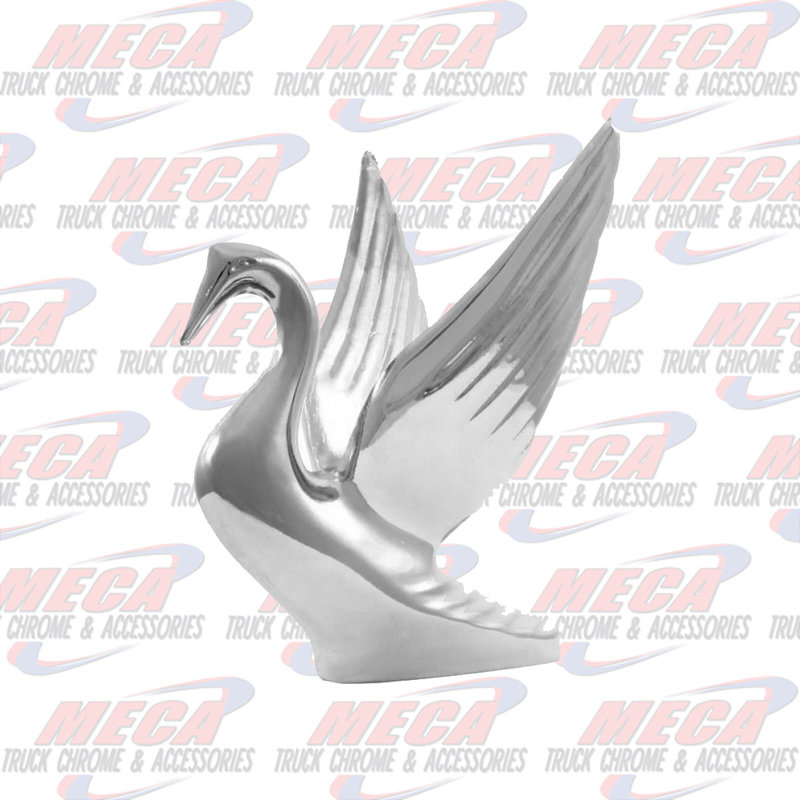 HOOD ORNAMENT SWAN SMALL 6"L x 6"H