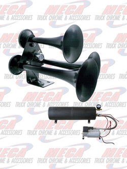 HORN KIT W/ 1.5 GAL TANK & COMPACT BLK TRAIN HORN