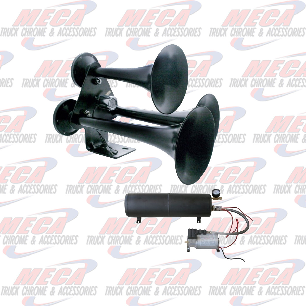 HORN KIT W/ 1.5 GAL TANK & COMPACT BLK TRAIN HORN