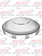HUB CAP CHROME 1' LIP CLASSIC