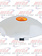 CR UNIV. FRONT HUB CAP W/AMBER REF., 1" LIP, 6 NOTCHES
