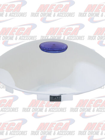 CR. UNIV. FRONT HUB CAP W/BLUE REF., 1" LIP, 6 NOTCHES