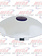 CR. UNIV. FRONT HUB CAP W/PURPLE REF., 1" LIP, 6 NOTCHES