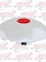 CR. UNIV. FRONT HUB CAP W/RED REF., 1" LIP, 6 NOTCHES