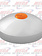 HUBCAP REAR 5/8'STUDS W/ REFLECTOR AMBER