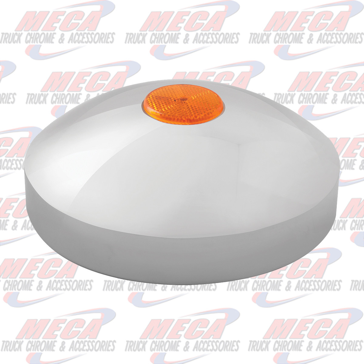 HUBCAP REAR 5/8'STUDS W/ REFLECTOR AMBER